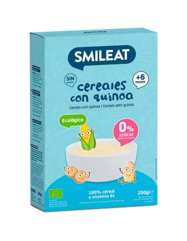 Papilla cereales sin gluten con quinoa | Smileat - Nappy.es