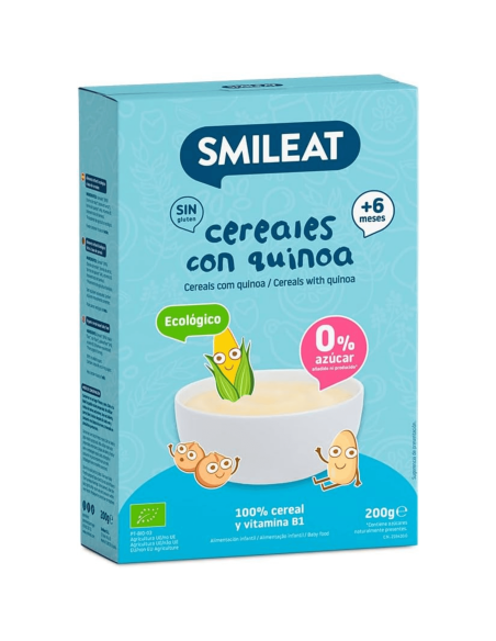 Papilla cereales sin gluten con quinoa | Smileat - Nappy.es