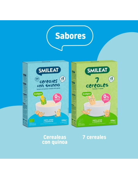 Papilla cereales sin gluten con quinoa | Smileat - Nappy.es