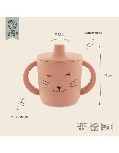Taza para beber de silicona gato Trixie