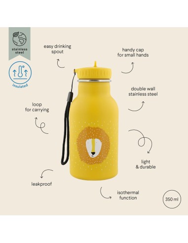 Botella Térmica León Amarillo 350 ml Trixie