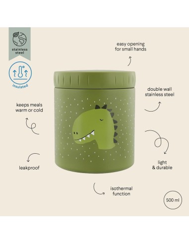 Fiambrera Térmica Dinosaurio 500 ml Trixie