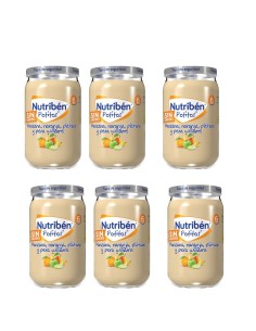 Oferta 6 potitos frutas variadasNutribén