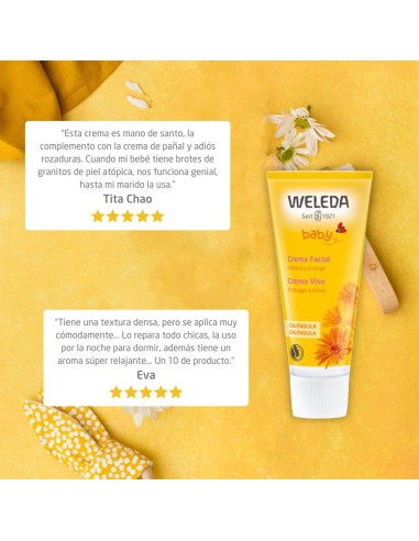 Compra Crema Facial de Caléndula 50ml -  Weleda - Nappy.es