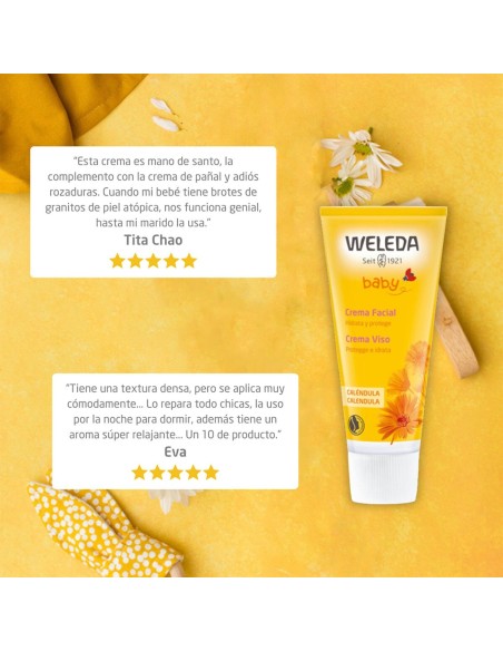 Compra Crema Facial de Caléndula 50ml -  Weleda - Nappy.es