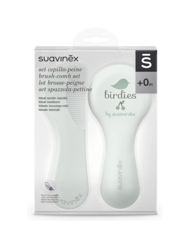 Cepillo y Peine Suavinex – Cerdas Suaves y Cantos Redondeados para Bebé