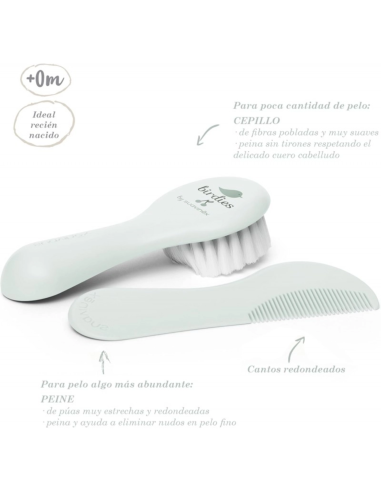 Cepillo y Peine Suavinex – Cerdas Suaves y Cantos Redondeados para Bebé