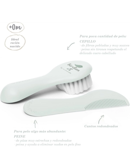 Cepillo y Peine Suavinex – Cerdas Suaves y Cantos Redondeados para Bebé