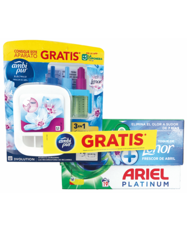 ariel-pods-19lavados-ambipur-regalo