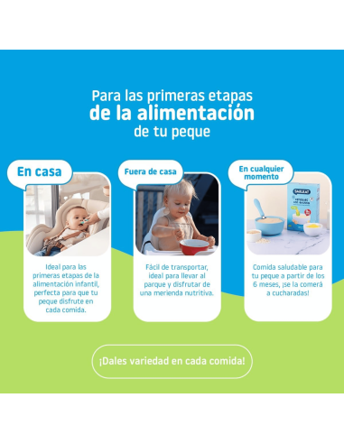 Papilla de 7 cereales ecologica | Smileat - Nappy.es