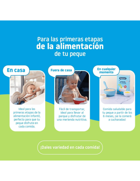 Papilla de 7 cereales ecologica | Smileat - Nappy.es