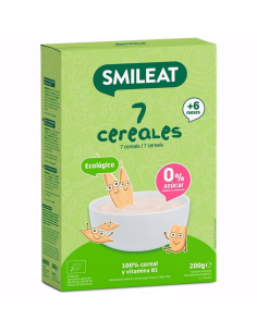 Papilla de 7 cereales ecologica | Smileat - Nappy.es
