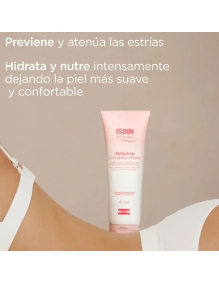 Crema corporal antiestrías 250ml Isdin