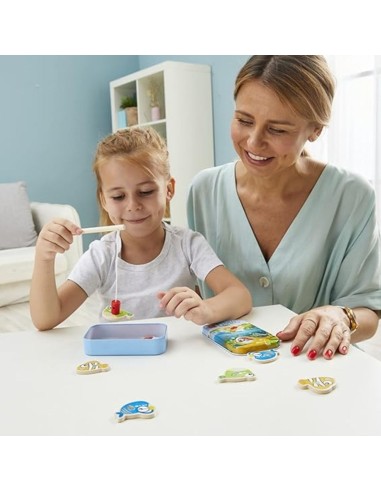 Juegos de bolsillo Gone Fishin clásico +3A Hape