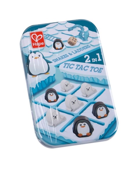 Juegos de bolsillo snakes & ladders tic tac toe +3A Hape