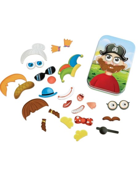 Juegos de bolsillo Magnetic Funny face +3A | Hape - Nappy.es
