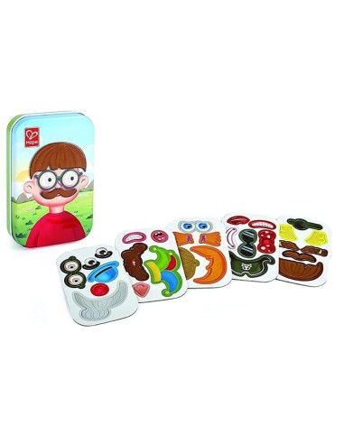 Juegos de bolsillo Magnetic Funny face +3A | Hape - Nappy.es