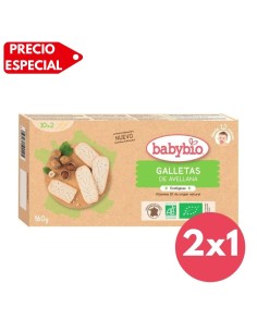 Compra ahora Galletas Crecimiento Avellana 160g - Babybio - Nappy.es