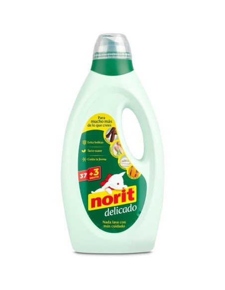 Pack 4 uds Detergente Líquido Delicado a Máquina 1125 ml Norit