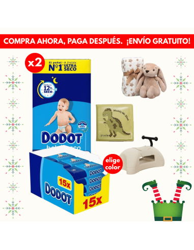 Pack caja Talla 4 (116uds) + 1 caja toallitas etapas 960uds + juguete a elegir