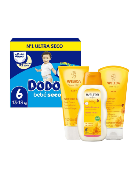Pack Dodot Talla 6 (96uds) + Cuidado Weleda - Nappy.es