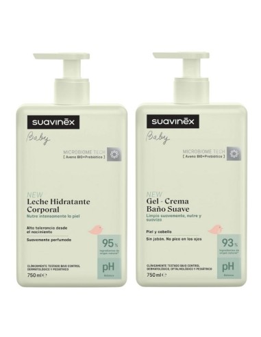 Pack Suavinex Hidratación y Baño Suave Bebé 750 ml