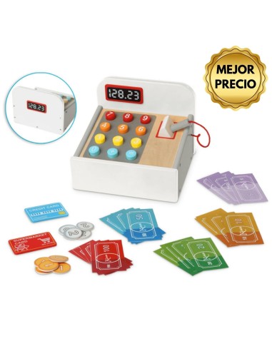 Caja registradora de madera 3A+ | Kiokids - Nappy.es