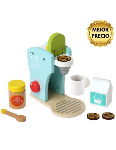 Juguete cafetera de madera +3A | Kiokids - Nappy.es
