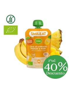 Pouche de Leche de Almendra, Mango y Piña 100gr | Smileat - Nappy.es