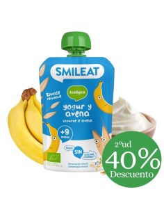 Pouch Yogur y Avena 100gr eco | Smileat - Nappy.es