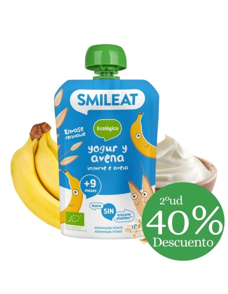 Pouch Yogur y Avena 100gr eco | Smileat - Nappy.es