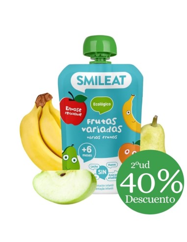 Pouch de frutas variadas | Smileat - Nappy.es