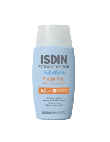 Protector solar cuerpo y cara Mineral SPF50 50ml | Isdin - Nappy.es