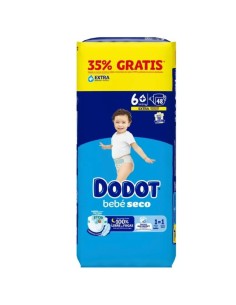 Paquete dodot talla 6+ 48uds bebé-seco ( 14 - 19 Kg ) Dodot