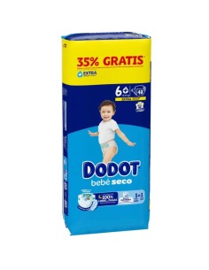 Paquete dodot talla 6+ 48uds bebé-seco ( 14 - 19 Kg ) Dodot 2