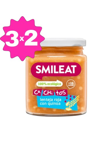 Oferta Tarrito de CA-CHI-TOS de lenteja roja con quinoa. 230g +10M Smi
