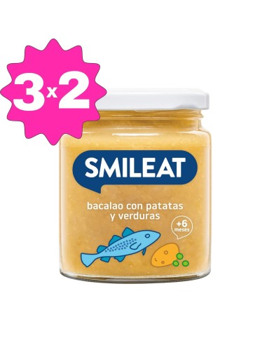 Tarrito bacalao con verduras | Smileat - Nappy.es
