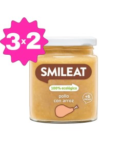 Oferta Potito pollo con arroz ecológico tarrito 230g. +6M Smileat