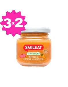 Oferta Potito manzana, naranja y zanahoria ecológica tarrito 130g. +6M