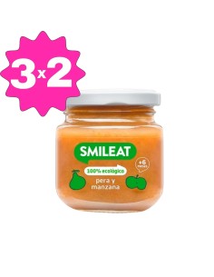 Oferta Potito pera y manzana ecológica tarrito 130g. +6M Smileat