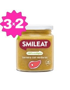 Oferta Potito ternera con verduras ecológico tarrito 230g. +6M Smileat