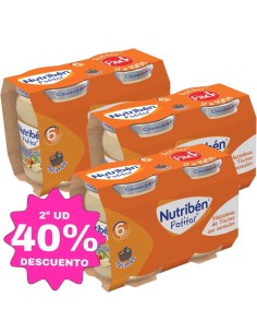Oferta Pack 6uds. Potitos macedonia con cereales sin gluten Nutribén