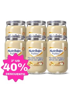 Potito manzana, naranja y plátano con galleta | Nutribén - Nappy.es