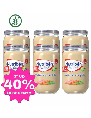 Potito verduritas con pollo | Nutribén - Nappy.es