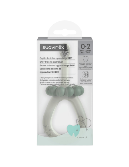 Cepillo dientes verde 0-2A | Suavinex - Nappy.es