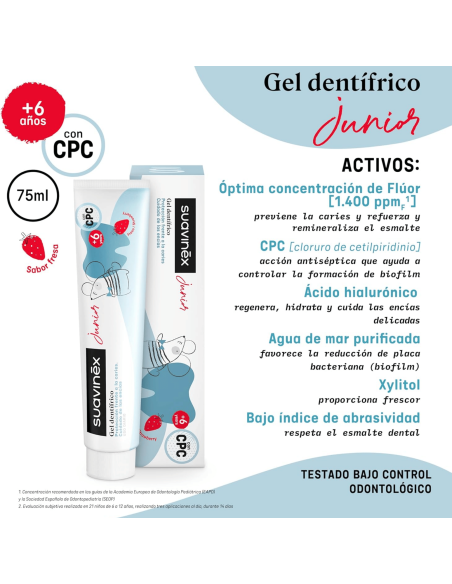 Gel dentífrico infantil 75ml | Suavinex - Nappy.es
