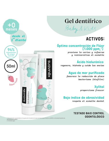 Pasta dientes bebé 50ml | Suavinex - Nappy.es