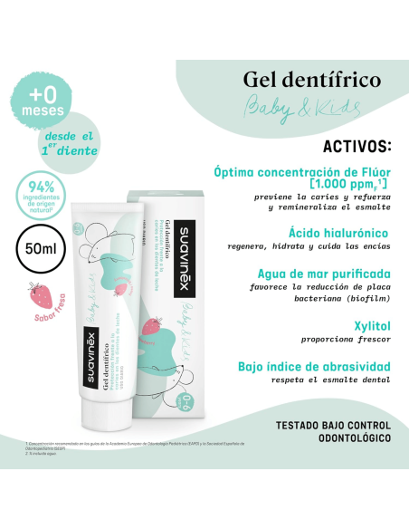 Pasta dientes bebé 50ml | Suavinex - Nappy.es