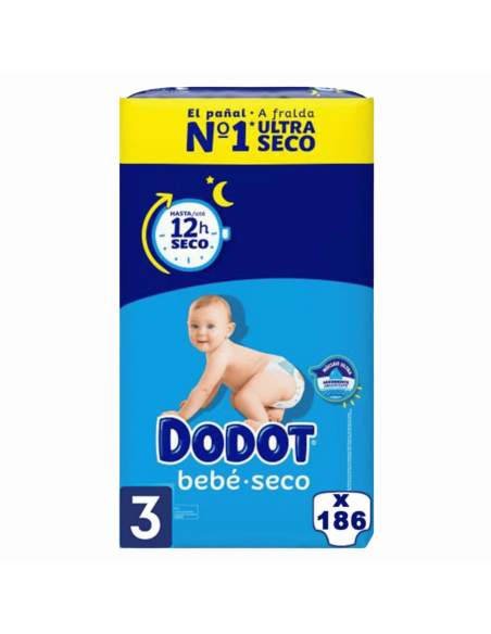 Pack Talla 3 Dodot 186uds + Toallitas Sensitive 810uds + Elegir Crema Pañal