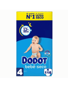 Pack Talla 4 Dodot 116uds + Elegir Crema Pañal 2